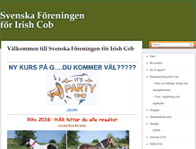 Tablet Screenshot of irishcobsociety.se